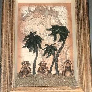 Vintage Monkey ShadowBox